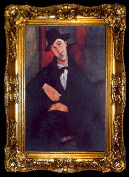 framed  Amedeo Modigliani Portrait de Mario, ta009-2